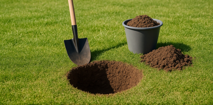 Baumit Blog Zaunpfosten betonieren Loch graben