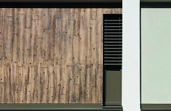 Moderne Fassade in Holzoptik CreativTop Anwendung Referenz
