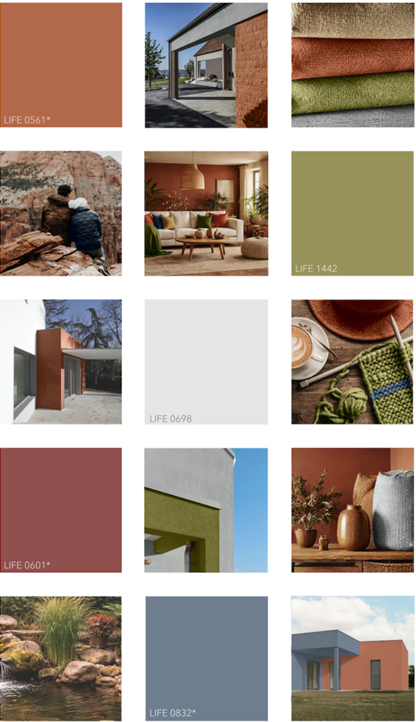 Baumit Trendfarbe Homecoming für warme Farben